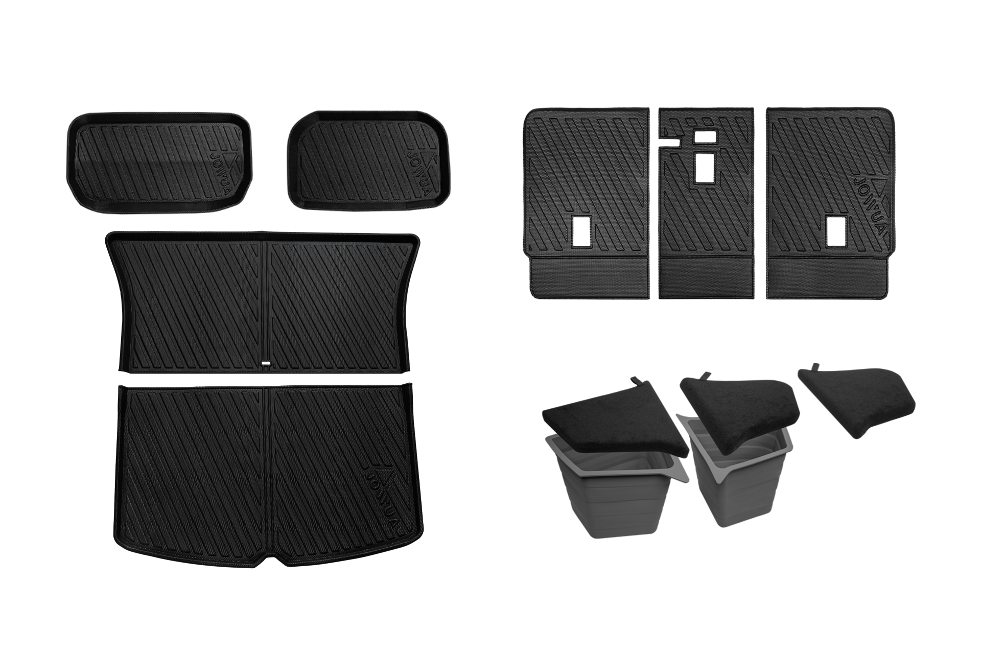 Model Y Trunk Liner Combo with Back seat cover and side bins
