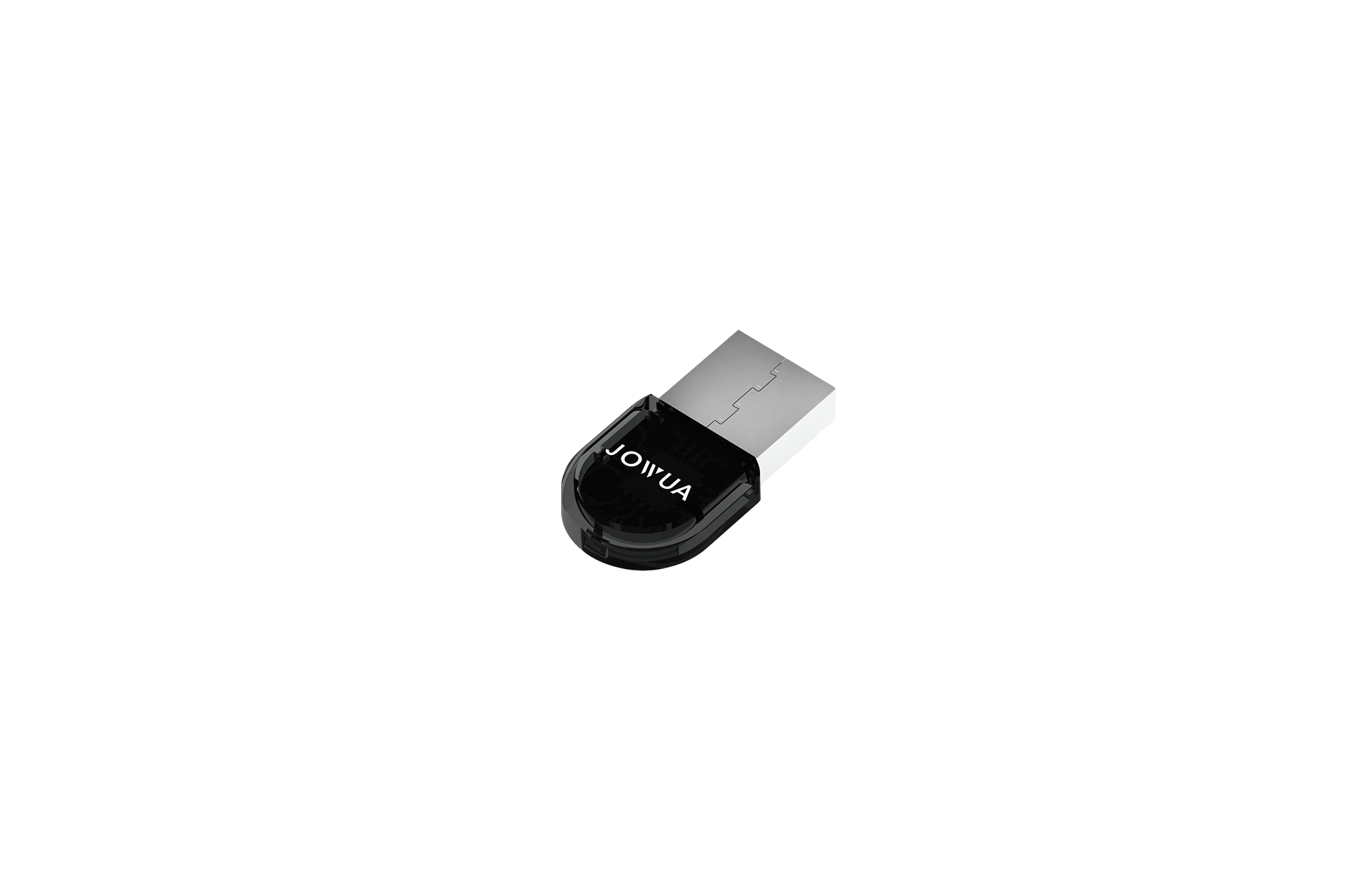 A USB Dongle for Jowua Gamepad in black and silver featuring the brand name "JOWUA" is ideal for storing your gaming data, ensuring seamless performance with Jowua Wireless Controllers.